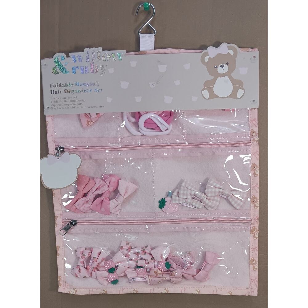 Willow & Ruby 40-piece girls' hair bow and clip set
